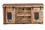 GINER Y COLOMER Mueble de TV multicolor en madera reciclada